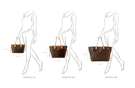 lv neverfull gm size|louis vuitton tote size chart.